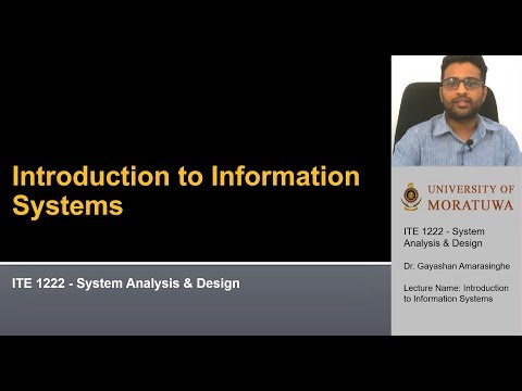 Week 01 - Introduction to Information Systems