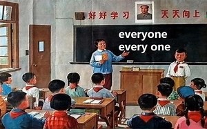 everyone和every one的区别