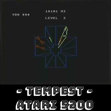 Tempest - 1984(released 2013) - Atari 5200 #retrogaming #atari #retro #gaming #5200