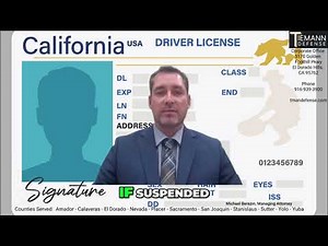 CA Driver's License Suspended? Tiemann Defense Explains Why & How to Get It Back!