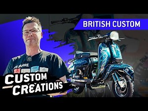 Old-school custom from UK: Lambretta from the 80s and TS1 engine 🇬🇧🔥 | Custom Scooter Creations
