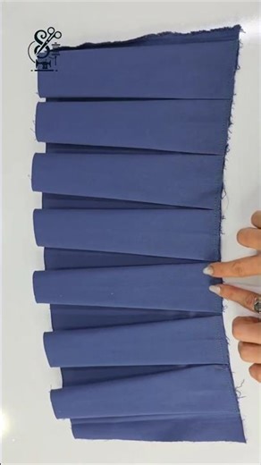 Sew Perfect Box Pleats with This One Pro Trick🧵🪡 #shorts#boxpleats#pleats