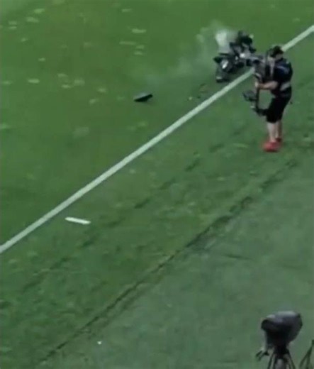 A Massive Camera Just FELL From The Sky Mid-Match! 🚨 #worldcup2026