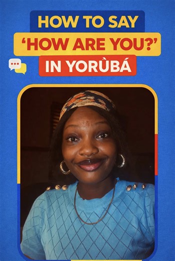 You can’t start a conversation without this ☺️ 👉 How to say ‘How are you?’ in Yoruba Learn it. Say it. Use it today. Follow for daily language lessons! #learnyoruba #yorubatok #languagetok #nigeriantiktok #africanlanguages