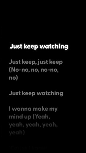 Tate McRae - Just Keep Watching (lyrics)