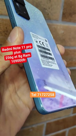 REDMI Note 11 pro plus neuf scellé 256g et 8g Ram au prix cassé a 109000fr..vente flash Tel 226 71727258 WhatsApp 226 66204642 Ouagadougou Burkina Faso Livraison possible partout | Super Vision Telecom