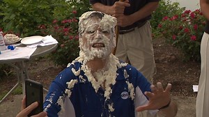 Good Day Columbus anchor Kurt Ludlow TV was served five pies to the face Friday morning after being challenged by a South Columbus man. 🥧http://bit.ly/2Wp82Ui | WSYX ABC 6