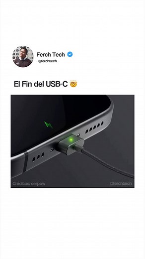 🔥 ¿Adiós USB-C? Este cable magnético tipo MacBook se acopla al iPhone como MagSafe… y podría ser el futuro de la carga. ⚡️ | Ferch Tech