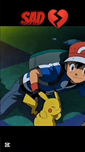 Ash and pikachu sad❤️💔episode pokemon anime #shortvideo
