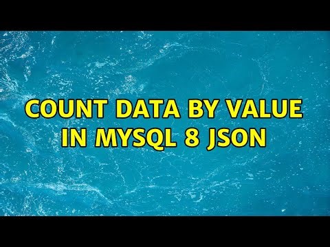 Count data by value in mysql 8 json