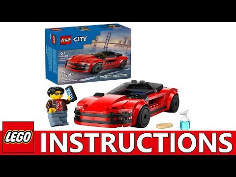 How to build LEGO City 60448 - Red Sports Car (Step-by-Step Tutorial)