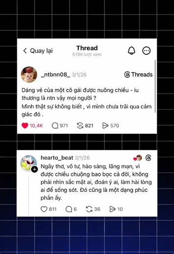 Dáng vẻ của một cô gái được nuông chiều - iu thương là ntn vậy mọi người ? #xuhuong #threads