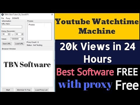 How to Complete YouTube Watch Time With Free Software | How to Complete 4000 Hours Watch Time Fast