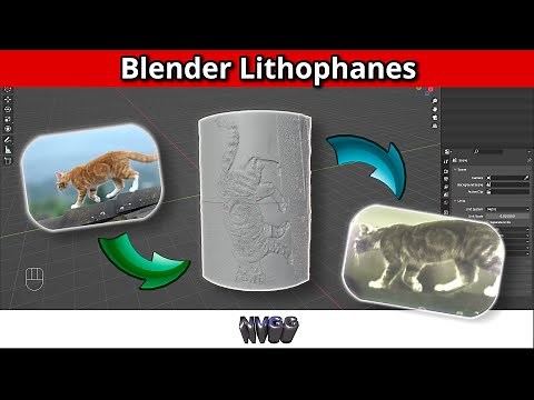 Easy lithophane in Blender for 3d printing
