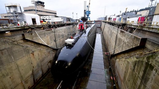 One step closer! #NavyReadiness USS Nevada (SSBN-733) successfully undocks at Trident Refit Facility Bangor. TRFB supports the nation’s strategic deterrence mission by maintaining the #USNavy Ohio-class & the future Columbia-class submarines until the end of service life. | U.S. Navy