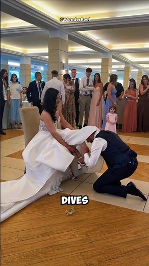 Why Does the Groom Go Under the Bride's Dress? 😳