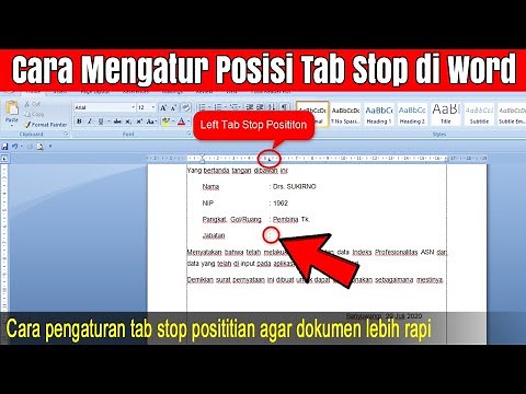 Cara Membuat dan Mengatur Tab Stop Position di Microsoft Word