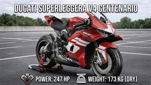 2026 Ducati Superleggera V4 Centenario & Tricolore Superbikes mit 247 PS