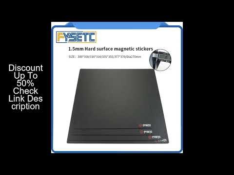 FYSETC 1.5mm Hard Surface Magnetic Stickers High Temperature Resistance 3D Printer parts for 3D Prin