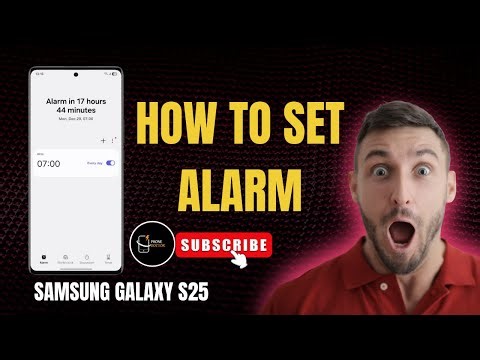 How To Set Alarm On Samsung Galaxy S25 | Easy Alarm Setup Guide for Beginners