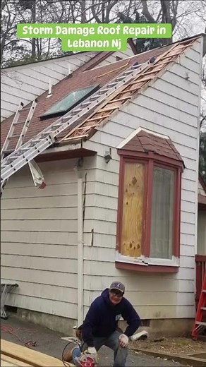 Tree Fell on Roof in Lebanon, NJ | Before & After Roof Repair