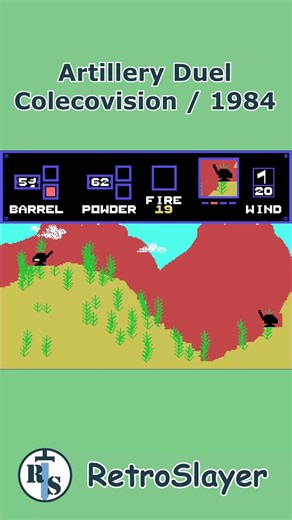 Artillery Duel Gameplay Colecovision