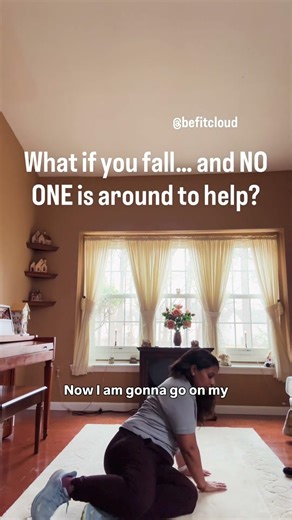 Falling isn’t always the dangerous part… staying down is #fallprevention #stopfalls #backsafety #dpt