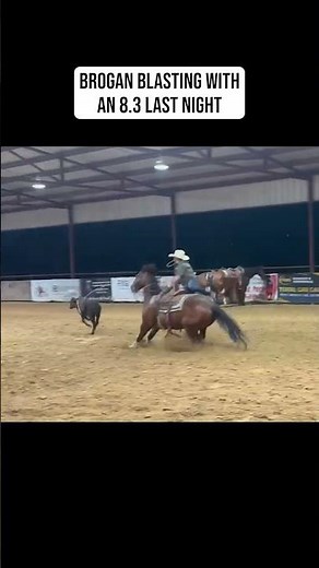 Brogan BLASTING Last Night! 8.3 #Brogan #brogieohl #rodeo #calfroping #tiedownroping #fyp #cowboys
