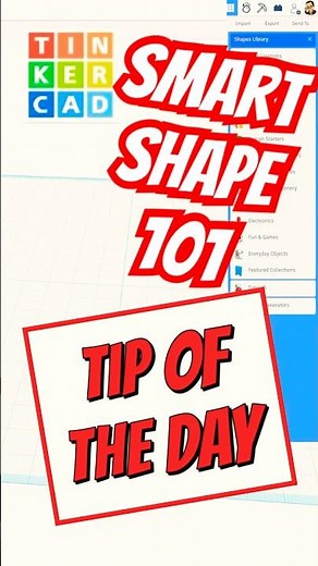 NEW Tinkercad Smart Shapes: Use & Modify Adjustable Parts 💯🔥