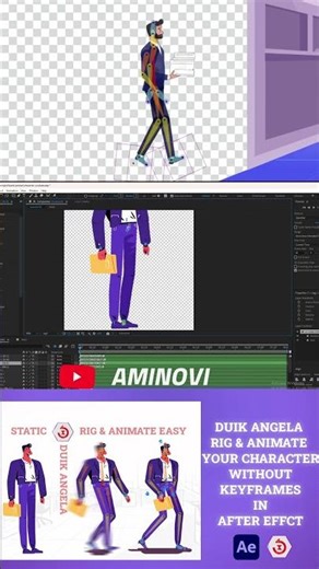 Complete Beginner's Guide Rig & Animate your Character Without Keyframes in Duik Angela