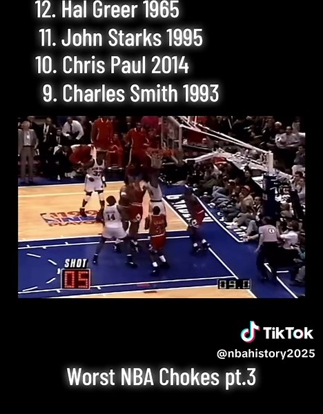 Worst Chokes in NBA History #nba #basketball #nbahistory #vintagenbahistory #fyp