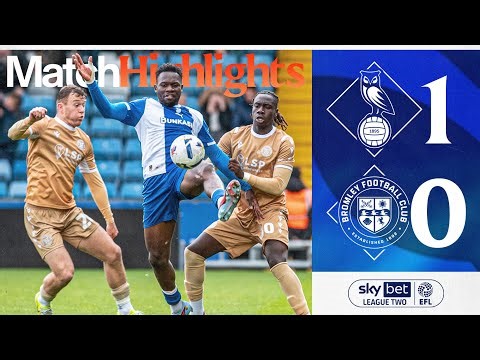 📺 HIGHLIGHTS - Latics 1-0 Bromley