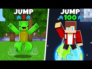 EVOLUTION OF MAZEN JJ AND MIKEY TO HIGHEST JUMPING IN MINECRAFT!