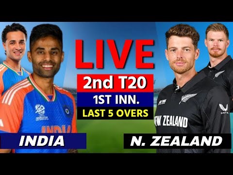 🔴Ind vs Nzl 2nd T20 2026 | India vs New Zealand Live Cricket Match Score, Commentary, IND BATTING