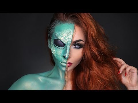 ALIEN HALLOWEEN MAKEUP TUTORIAL | With love, Nadia