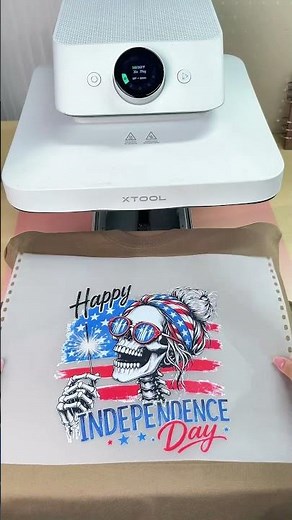 One Design, Multiple Materials | 4th of July Apparel with xTool Apparel Printer