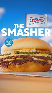 Get the best because you deserve nothing less. Try the juicy and unforgettable SONIC® Smasher. 👌🍔 | Sonic Drive-In