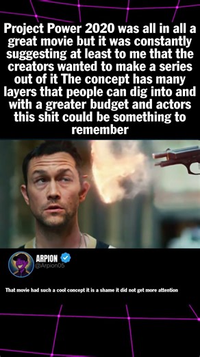 Project Power 2020 was all in all a great movie but it was constantly suggesting at least to me that