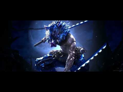 Inosuke Moonlit Night Demon Slayer Live Wallpaper