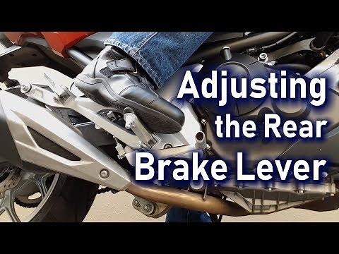 How to Adjust the Rear Brake Lever on a Motorcycle