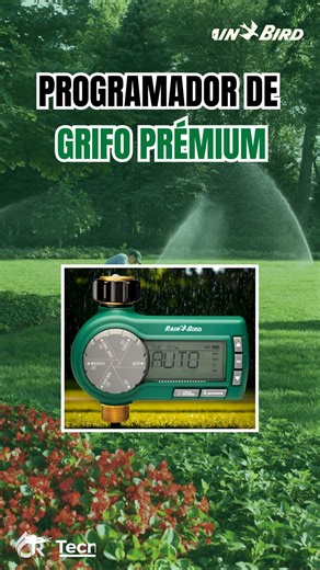 TecnoRiego on Instagram: "⏱️ Riego automático, sin complicaciones Controla tus horarios de riego con el Programador de Grifo Premium Rain Bird y ahorra agua todos los días. #RainBird #RiegoInteligente #RiegoEficiente #AutomatizaciónDeRiego #TecnologíaEnRiego #Jardinería #TecnoRiego #AhorroDeAgua"