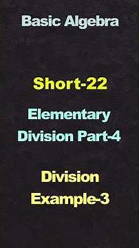 Elementary Division Example-4| Long Division with Decimals #Shorts
