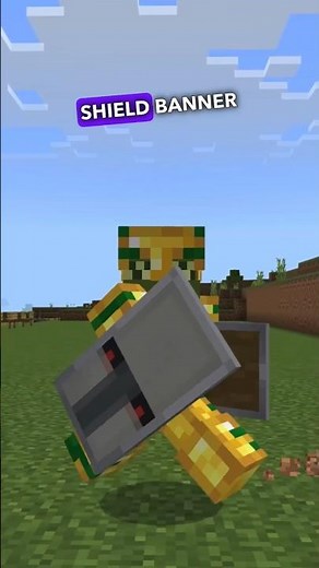 How to make Iron Golem banner shield in Minecraft