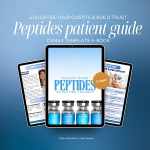 Peptide Information Sheet, Peptide Therapy Patient Education Guide, Peptide Education Flyers, Peptides Ebook, Peptide Training, Manual - Etsy