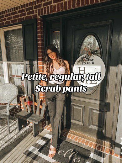 If you’ve been looking for stretchy, high-quality scrubs with all the pockets—these are it! They come in petite, regular, and tall sizes XS–4X I’m wearing an XS Tall in black 🖤 #scrubs #scrublife #healthcareworker #stretchyscrubs #pippiandpoppy