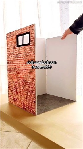 Making a Dollhouse Bathroom from Scratch! (start to finish) 🧼🤩 #dollhouse #miniatures #diy