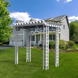 [Hot Item] Outdoor Furniture Decorate You Home and Garden White Vinyl PVC Arbor