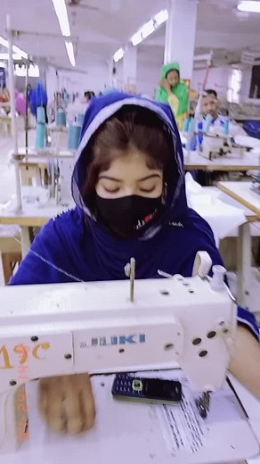 Industrial Sewing Machine Operation in Textile Manufacturing