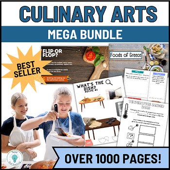 CTE Culinary Arts Curriculum Bundle of Lesson Plans for FCS - Foods - FACS