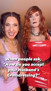 Really, it’s just about having fun!! So why judge or condemn? Love the people in your life and have yourself a good time!! 🥰Make it a great day and Dress on, my Lovelies!! 😊💗✌️Use code DEBDANA for 10% off @thebfstore benefiting @bravespacealliance #pvcdress #shinydress #reddress #purpledress #queercouple #lgbtqcommunity #queerfashion #queerstyle #breastplate | The_Crossdressers_Wife
